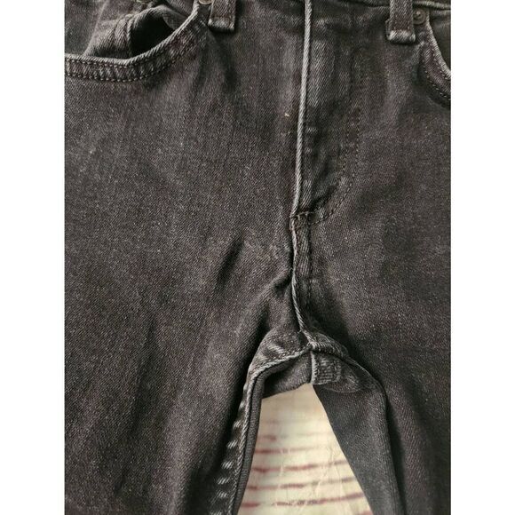Rag & bone Black Dre Denim Stripe Crop Jeans Size 23 - Picture 7 of 7